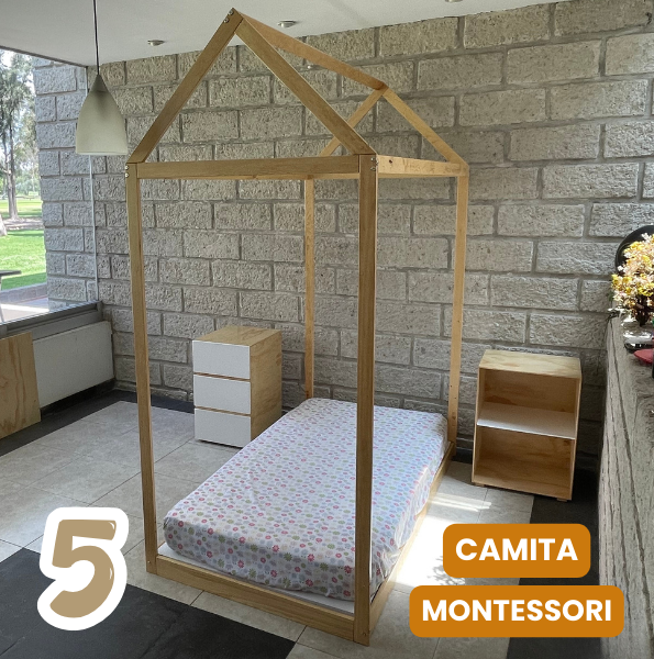 Cama Cuna Montessori 140 Laqueada